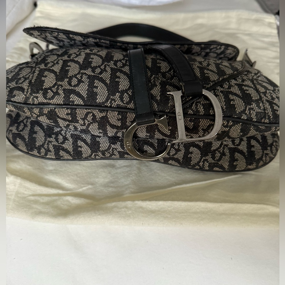 Dior Saddle bag, black Interior with Logo Charm - Picture 10 of 12